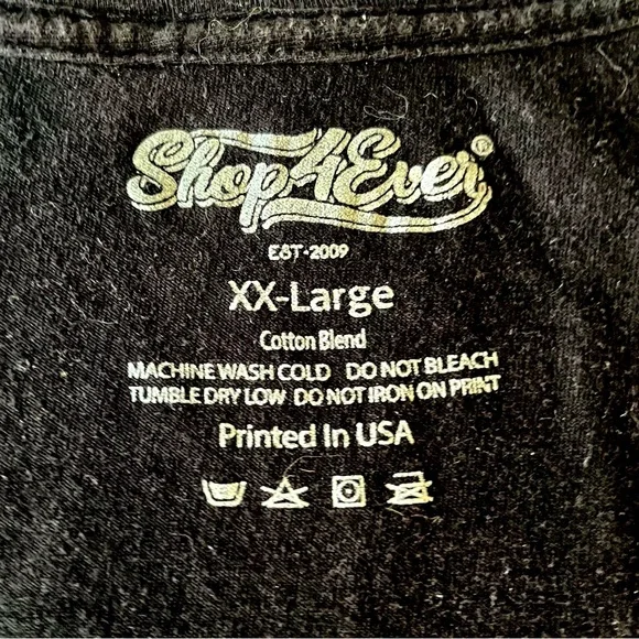 Love Is Love Rainbow Graphic V-Neck Tee Shirt Black - Picture 2 of 5